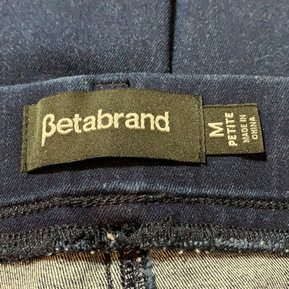Betabrand Yoga Denim in Dark Indigo Straight Leg Style - Picture 6 of 8